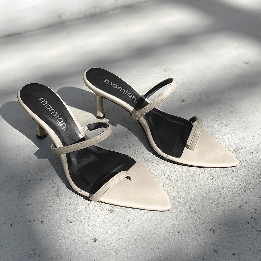 30% OFF: 2022SS: Mesh Design Clear Heel Mule (m96103) Black MS