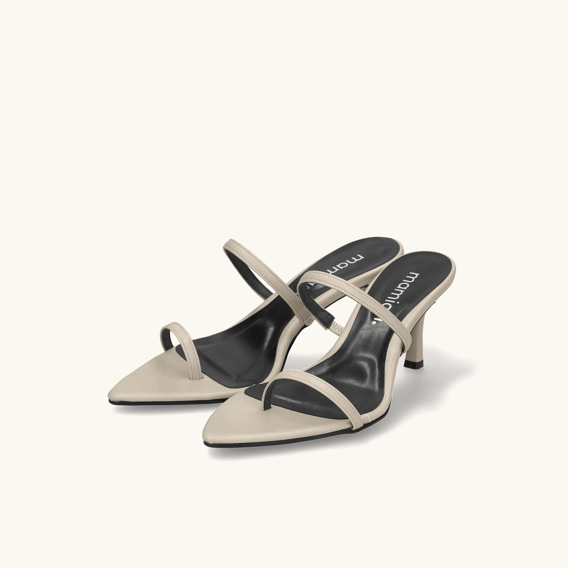 30% OFF: 2022SS: Mesh Design Clear Heel Mule (m96103) Black MS