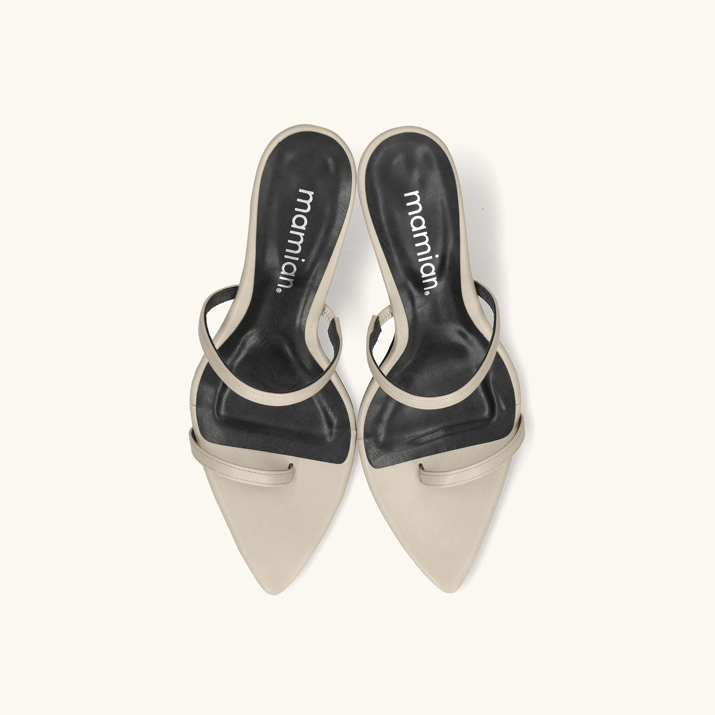 30% OFF: 2022SS: Mesh Design Clear Heel Mule (m96103) Black MS