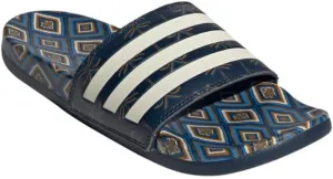 adidas Women's Adilette Comfort Slide Sandal, Night Indigo/Cream White/Night Indigo, 10