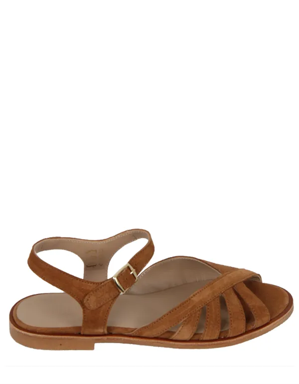 Angulus Strappy Sandal - Cognac