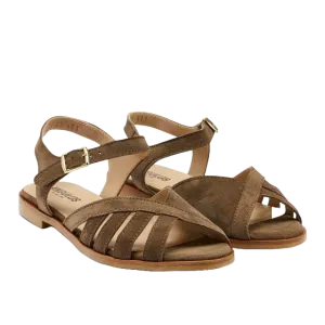 Angulus Strappy Sandal - Dark Olive