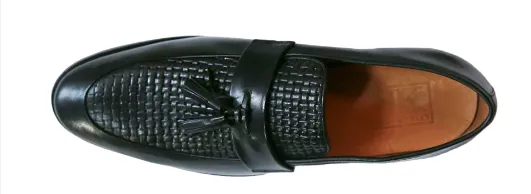 Artificial intelligence Black Mens Ace Outstanding support Formal Dress Loafers