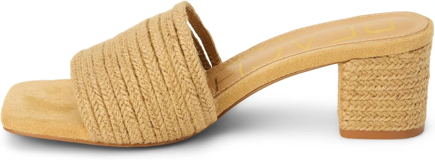 BEACH by Matisse Womens Grenada Block Casual Sandals Casual Mid Heel 2-3" - Beige