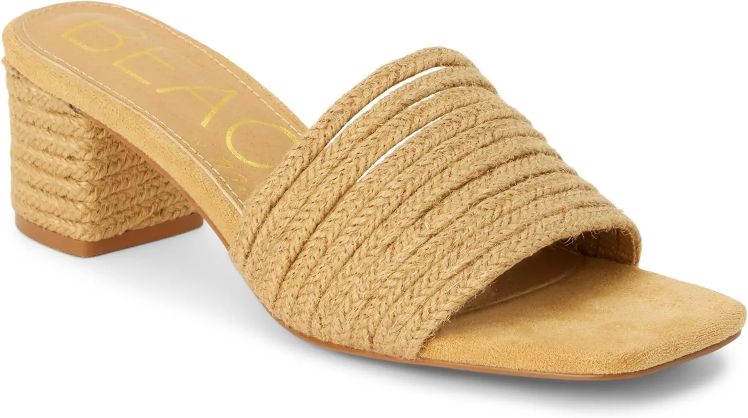 BEACH by Matisse Womens Grenada Block Casual Sandals Casual Mid Heel 2-3" - Beige