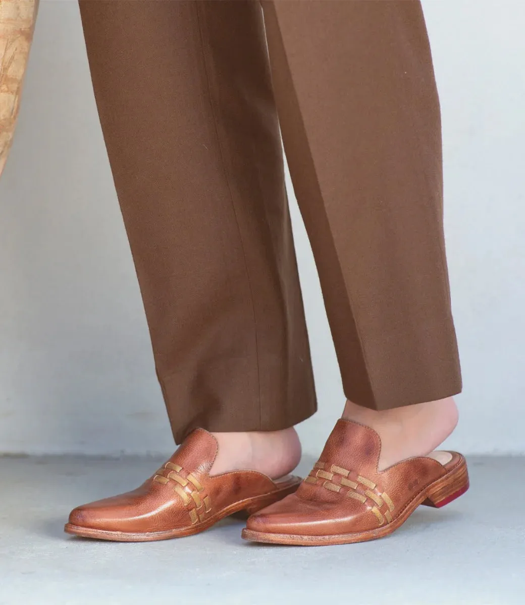 Bed| Stu Mules - Asenet - Tan Gold Rustic