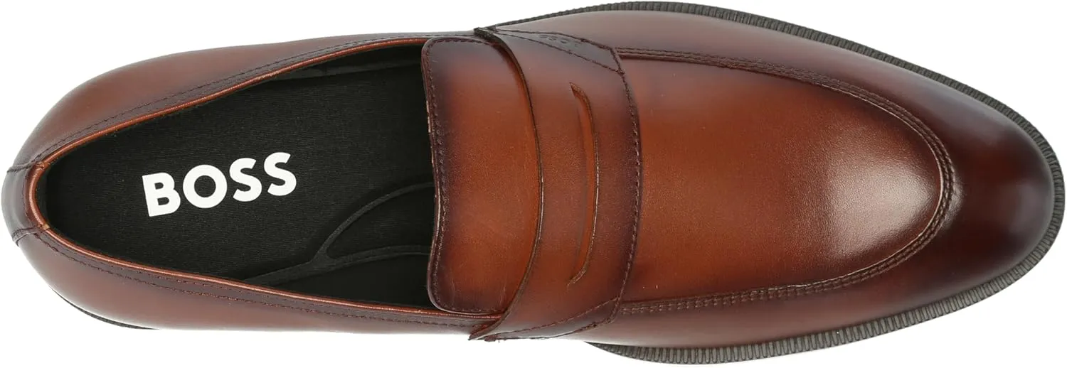 BOSS Men's Tayil Shaded Leather Loafer Dress Shoe