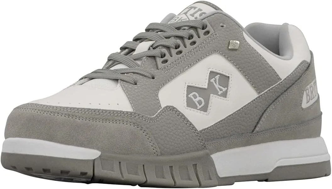 British Knights Men's Metros Sneaker, Grey/White, 8.5