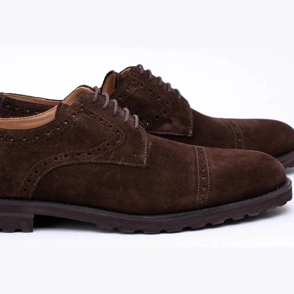 Brown Suede Extralightweight Derby
