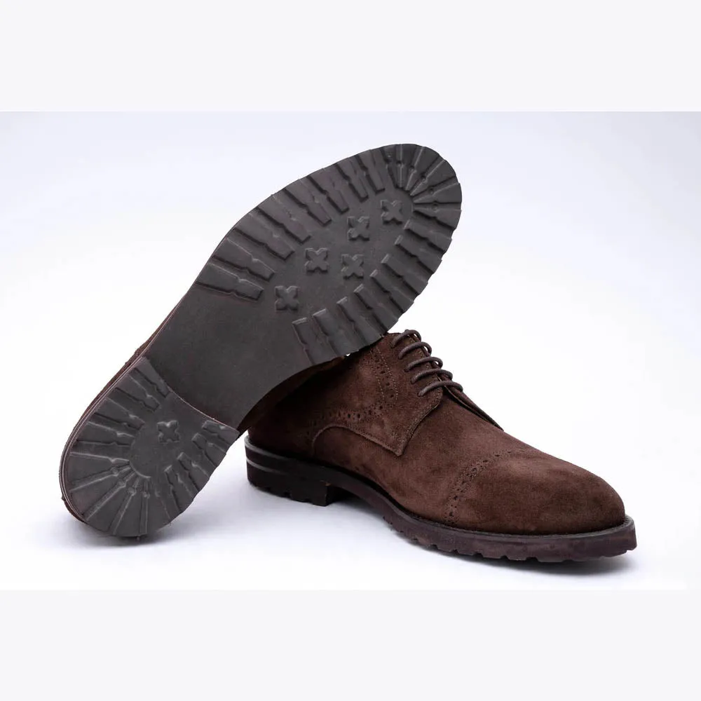 Brown Suede Extralightweight Derby