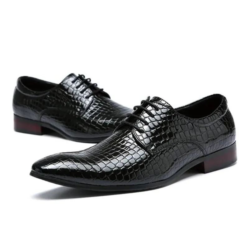 Carrion Croc Derby Shoes