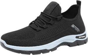 Casual Sneakers for Women Men Lightweight Breathable Mesh Fashion Sneakers Orthopedic Soft Arch Support Walking Shoes Comfortable Slip on Summer Workout Sport Work Tennis Shoes