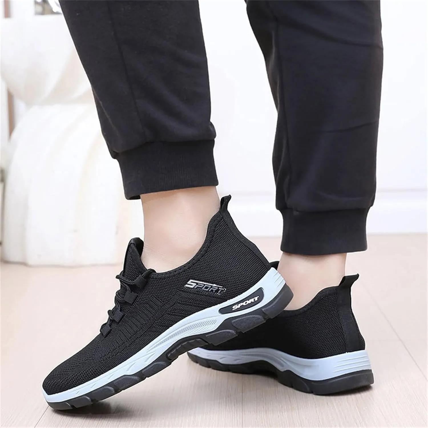 Casual Sneakers for Women Men Lightweight Breathable Mesh Fashion Sneakers Orthopedic Soft Arch Support Walking Shoes Comfortable Slip on Summer Workout Sport Work Tennis Shoes