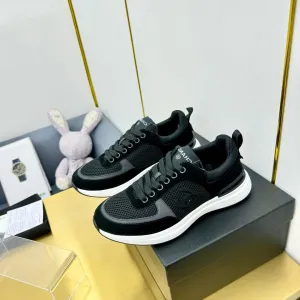 CC LEISURE SNEAKER BLACK VELVET MIX BREATHABLE MESH