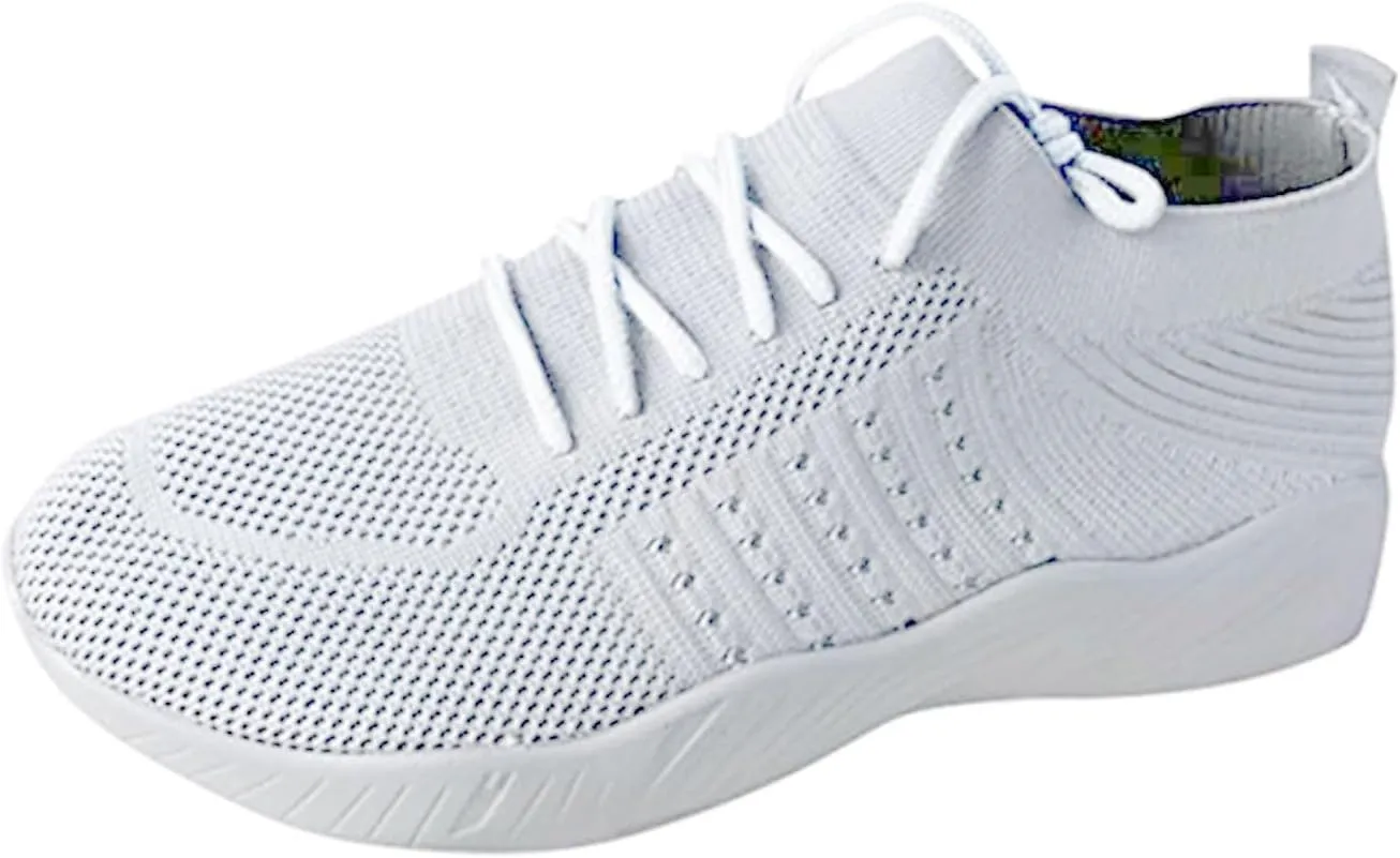 Chunky Sneakers for Women Comfortable Tennis Running Fashion Shoes Breathable Mesh Slip On Walking Shoes Lightweight Wedge Workout Sport Work Casual Sneakers Platform Loafers
