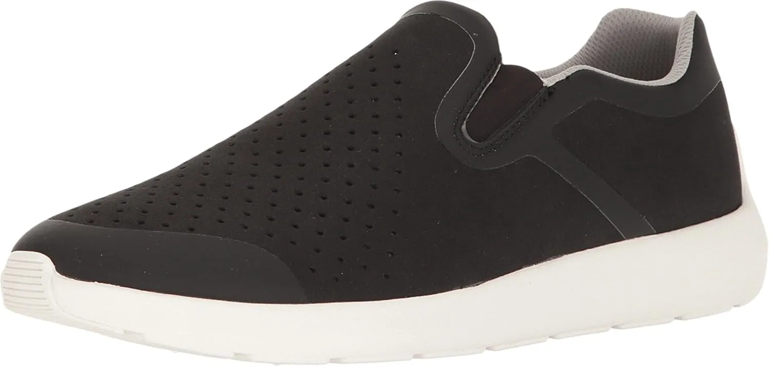 Clarks Men's Torset Easy Slip-On Sneaker,Black Textile/Mesh,US