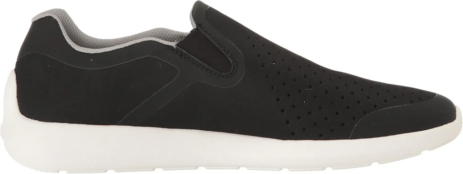 Clarks Men's Torset Easy Slip-On Sneaker,Black Textile/Mesh,US