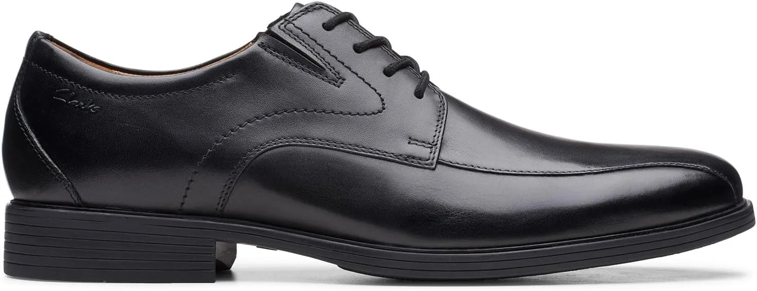 Clarks Mens Whiddon Pace Leather Comfort Insole Derby Shoes