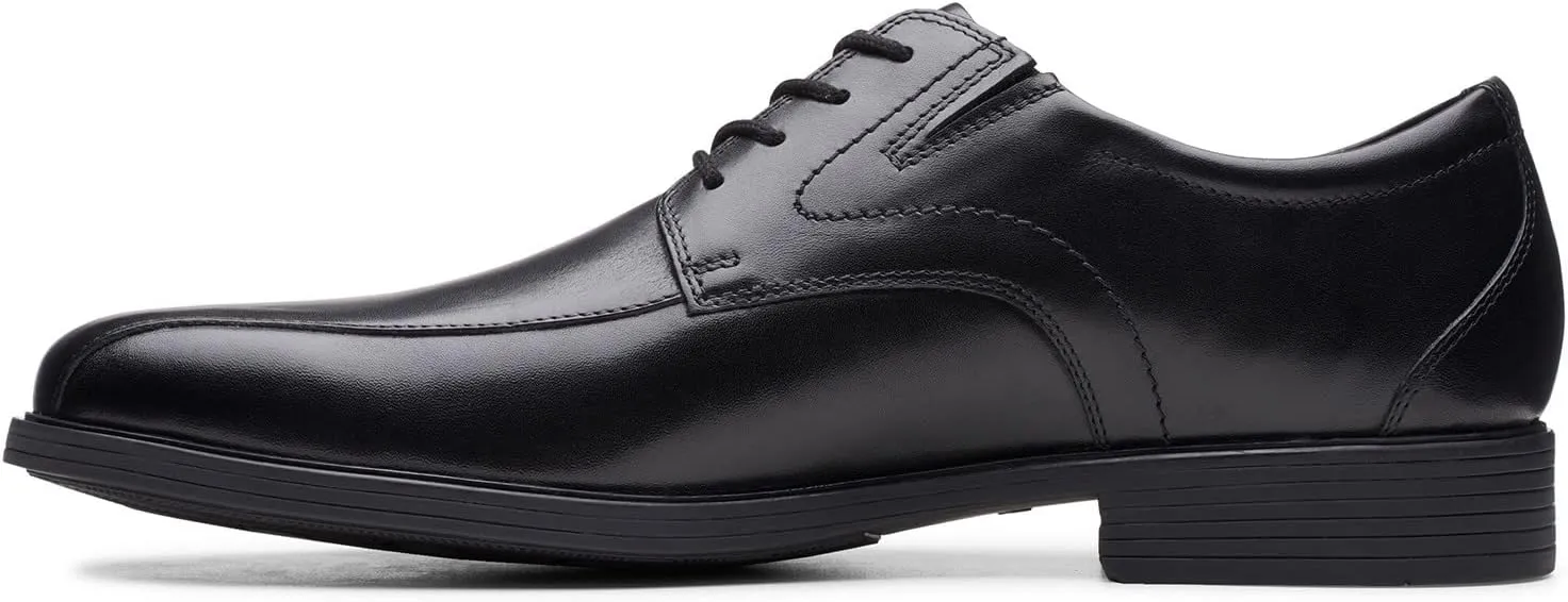 Clarks Mens Whiddon Pace Leather Comfort Insole Derby Shoes