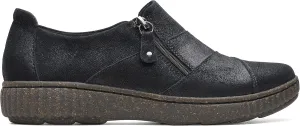 Clarks Women's Caroline Grace Loafer, Black Leather, 11