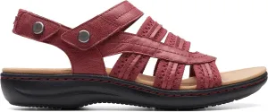 Clarks Women's Laurieann Erin Flat Sandal, Red Combi, 11