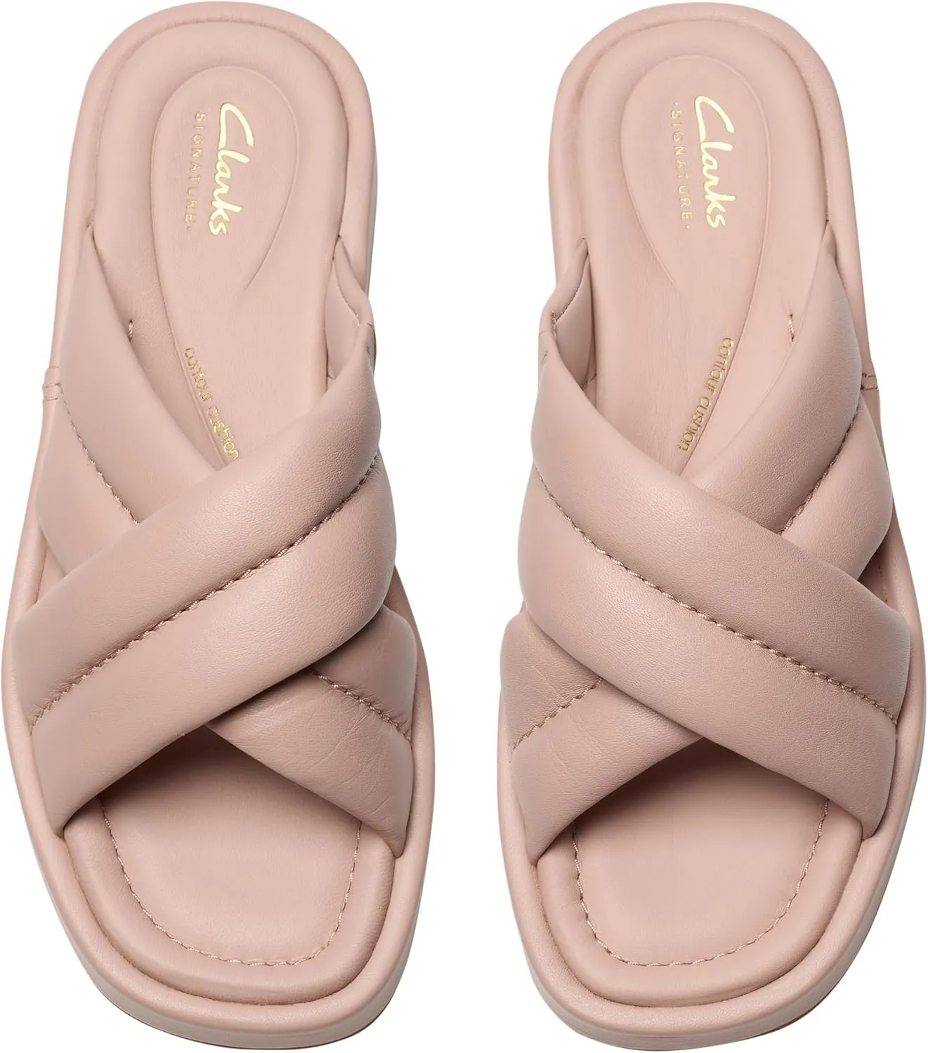 Clarks Women's T-bar Slide Sandal