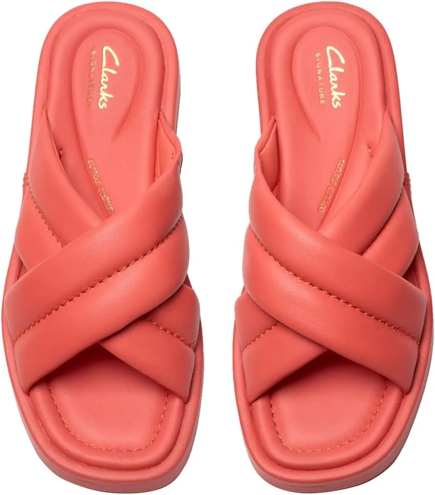 Clarks Women's T-bar Slide Sandal