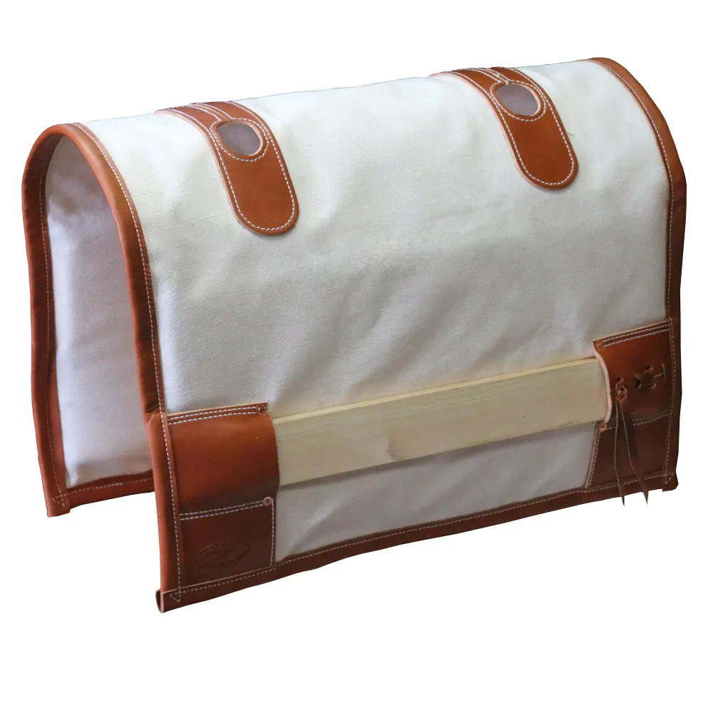 Classic Decker Pack Saddle with Cottonwood Tree & Canvas Half Breed