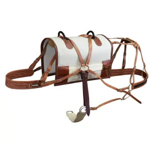 Classic Decker Pack Saddle with Cottonwood Tree & Canvas Half Breed