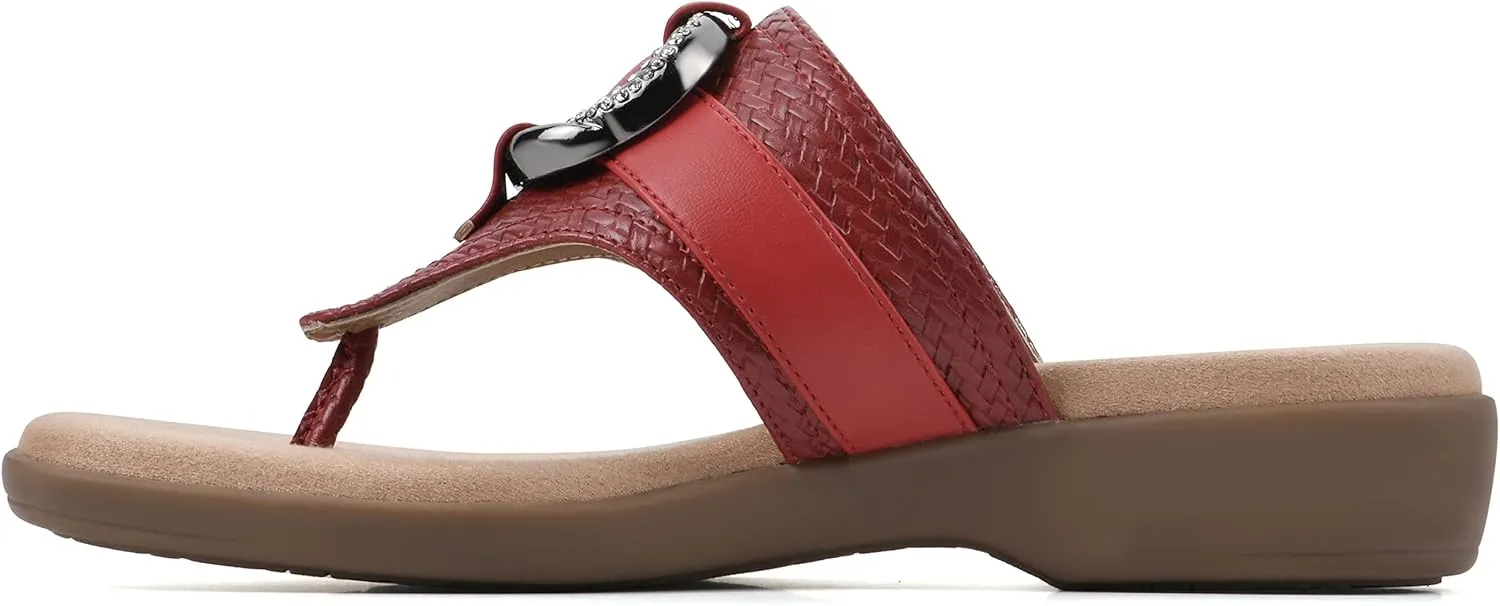 CLIFFS BY WHITE MOUNTAIN Women's Benedict Mini Wedge Sandal