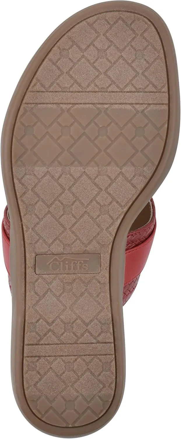 CLIFFS BY WHITE MOUNTAIN Women's Benedict Mini Wedge Sandal