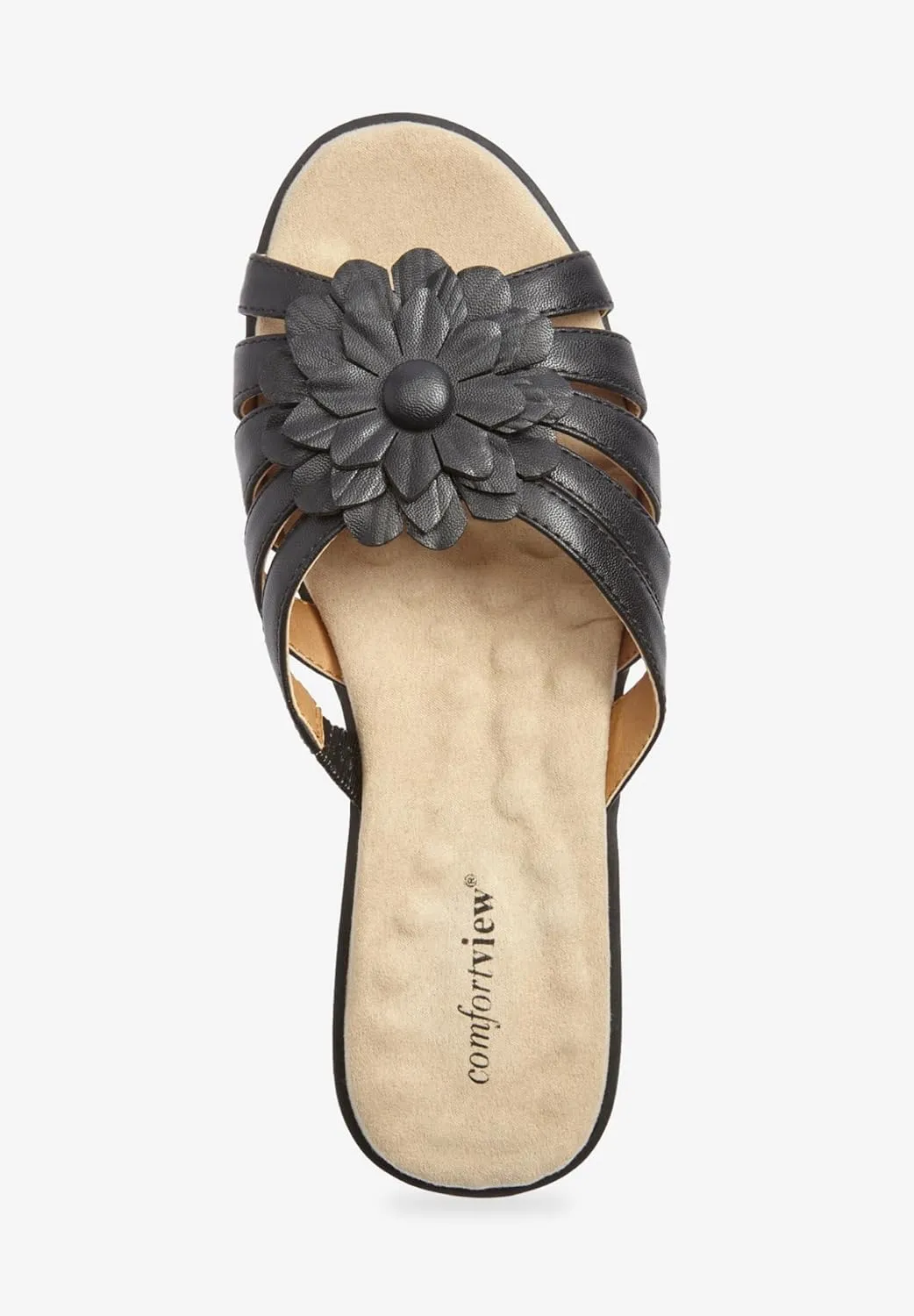 Comfortview Women's Wide Width The Abigail Sandal