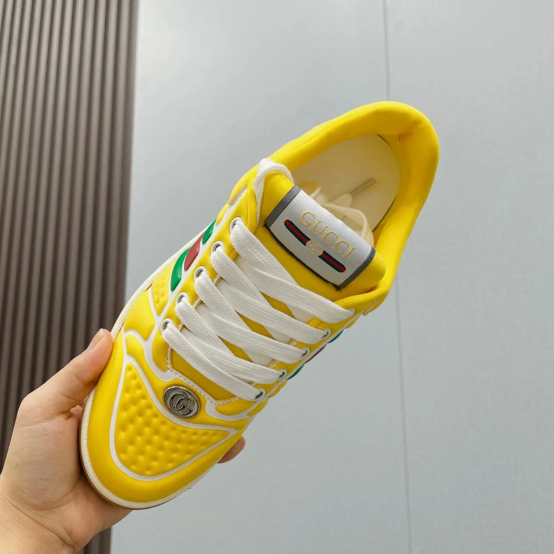 Competitive GG Web Low  With Anniversary sale Sneakers Neoprene Top Yellow Screener Gucci