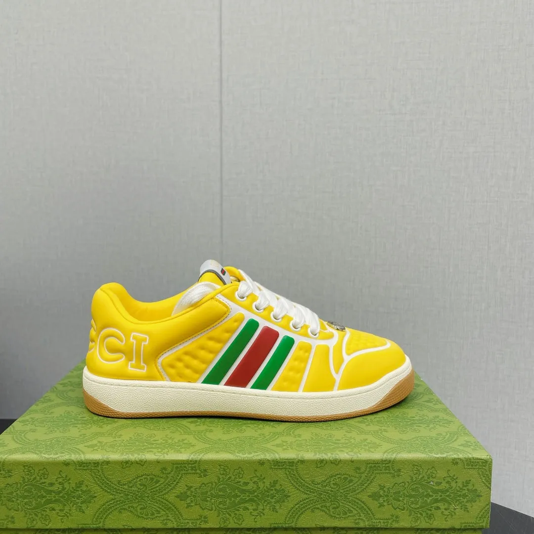 Competitive GG Web Low  With Anniversary sale Sneakers Neoprene Top Yellow Screener Gucci