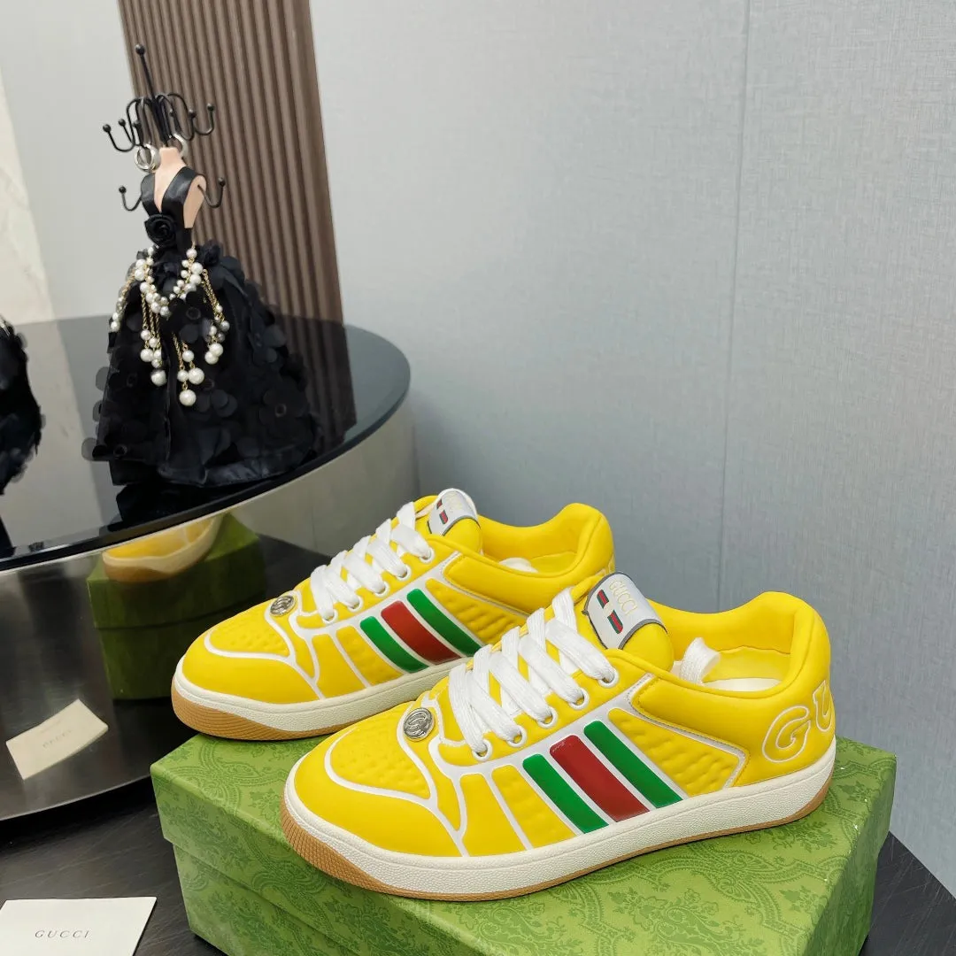 Competitive GG Web Low  With Anniversary sale Sneakers Neoprene Top Yellow Screener Gucci