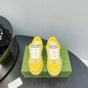 Competitive GG Web Low  With Anniversary sale Sneakers Neoprene Top Yellow Screener Gucci