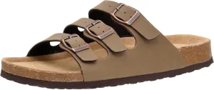 CUSHIONAIRE Men's Lela-M Cork Footbed Sandal with  Comfort