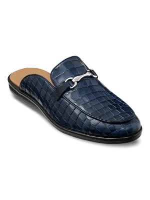 Darren Backless Loafer - Navy