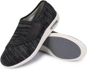 Diabetic Shoes for Men, Wide Width Elderly Men's Shoes, Adjustable Closure Lightweight Breathable, Swollen Feet Walking Edema Sneakers