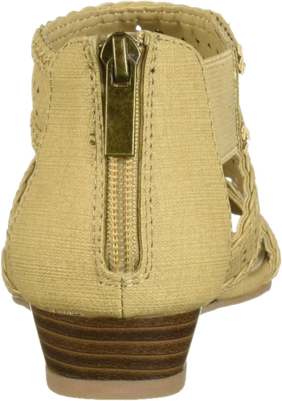 Easy Street Women's Thelma Dress Casual Sandal with Back Zipper Wedge