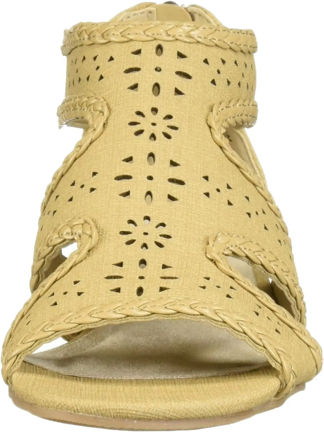 Easy Street Women's Thelma Dress Casual Sandal with Back Zipper Wedge