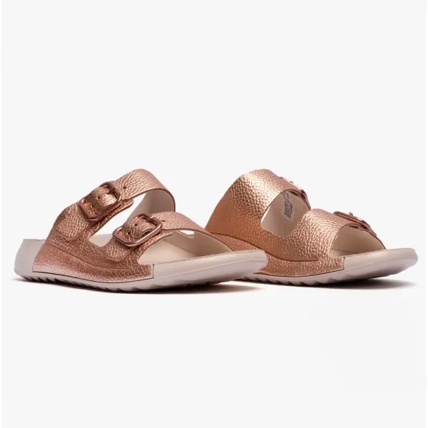 ECCO COZMO Womens Mule Sandals Hammered Bronze
