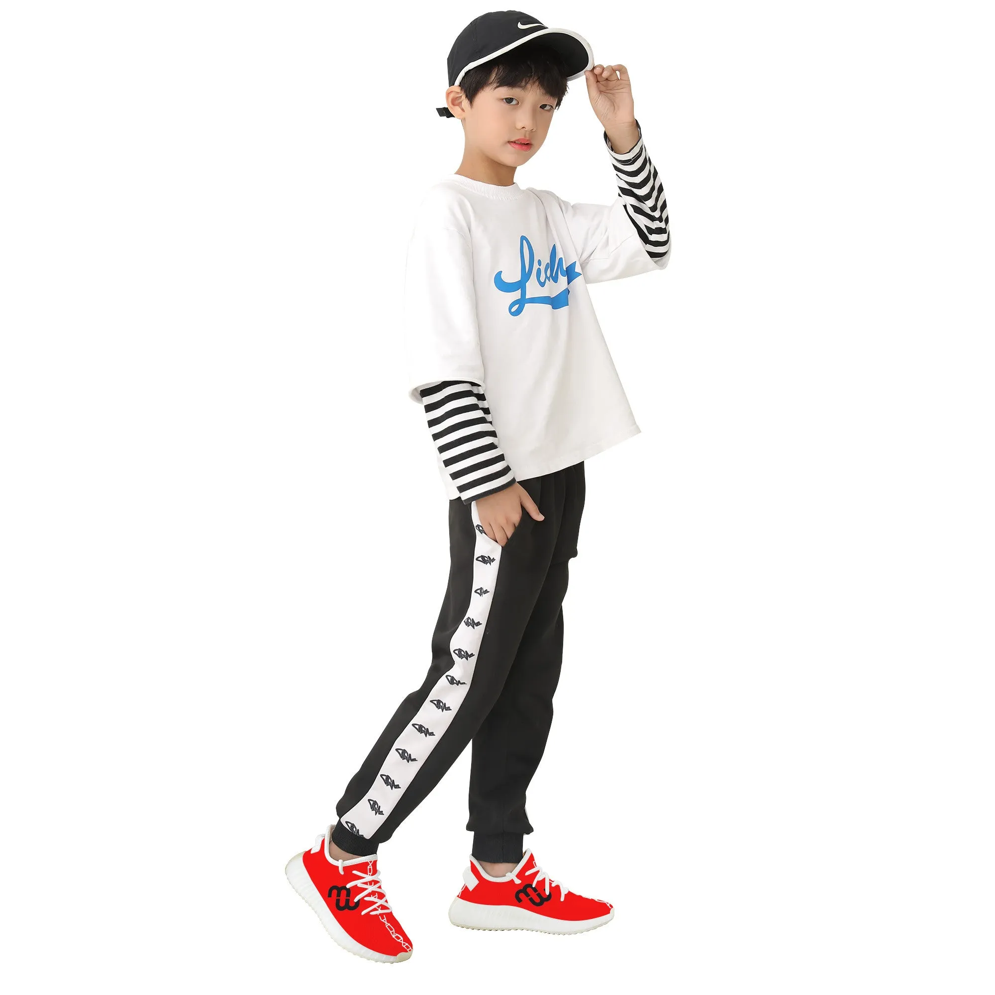 Excellent customer support White - D18 Money Mesh Popular pick Bushae Sneaker Kids Knit