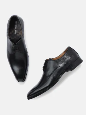 Gordon And Bros Black Men Derby Lace Up Shoes