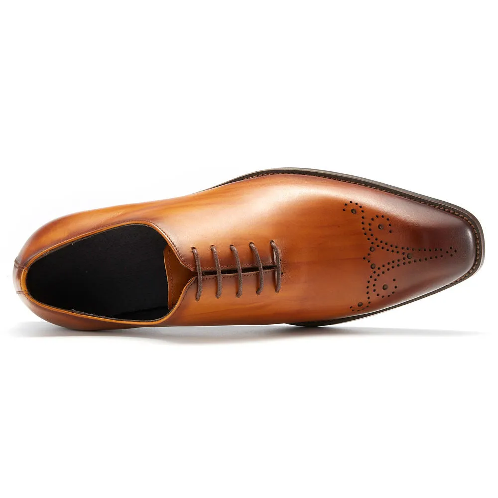 Handmade Leather Dress Shoes for Men - Classic Cowhide Derbies