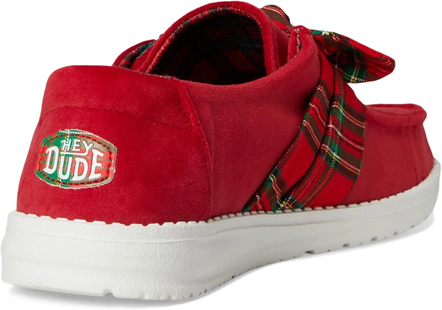 Hey Dude Women's Wendy Bow Tartan Plaid Loafer