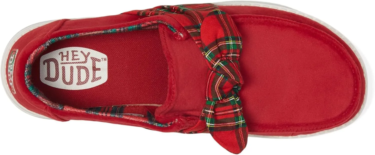 Hey Dude Women's Wendy Bow Tartan Plaid Loafer