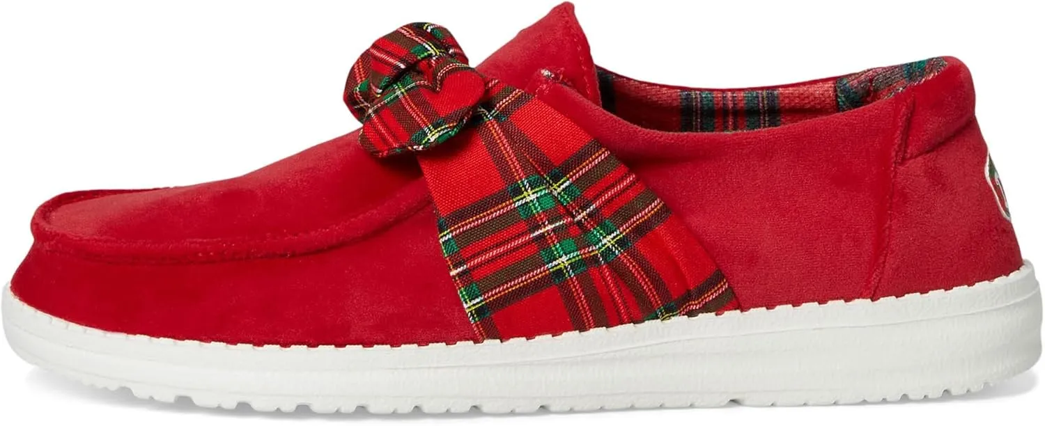 Hey Dude Women's Wendy Bow Tartan Plaid Loafer