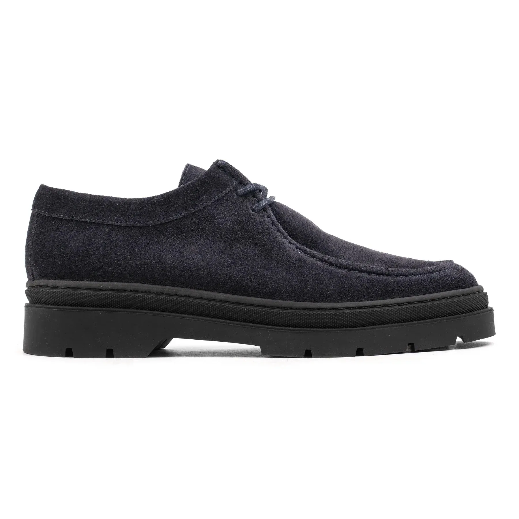Hinson Elon Lace Moc Dk Blue Suede