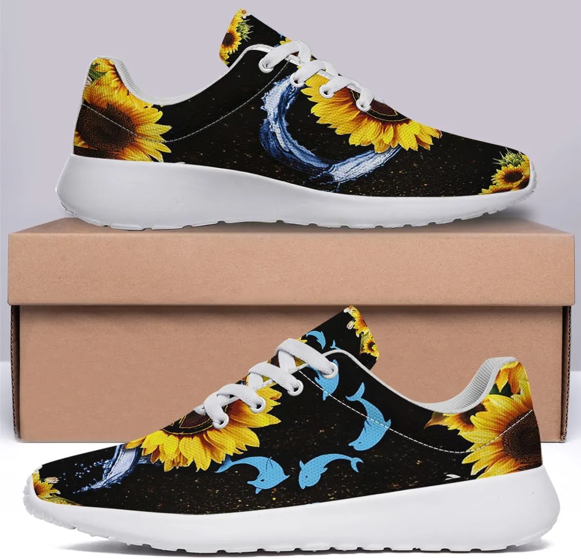 Hippie Sneakers Mens Womens Running Shoes Mesh Breathable Lightweight Tennis Walking Gym Shoes